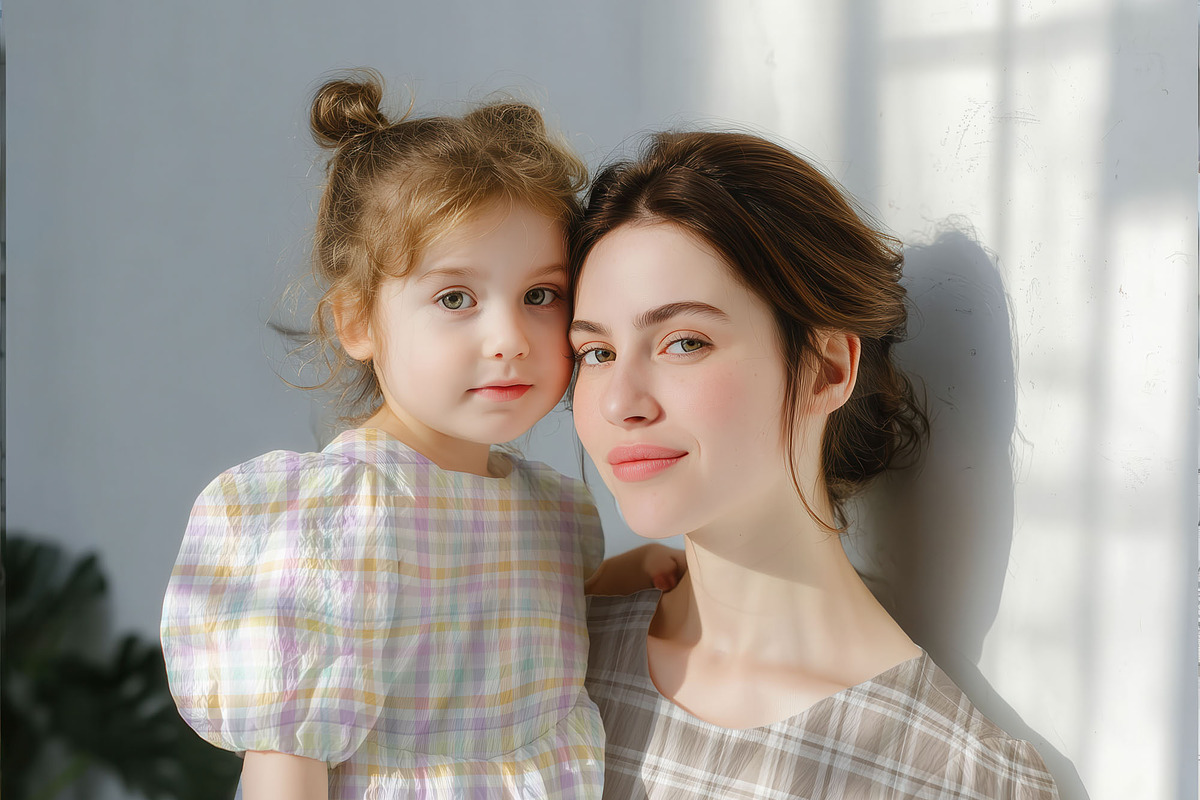 Mom & Child Dress Mockup (PSD), a Shirt Mockup by 1001 mockups (Photo 6 of 14)