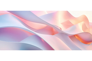 Elegant abstract pastel waves, an Abstract Photo by piter.goskov