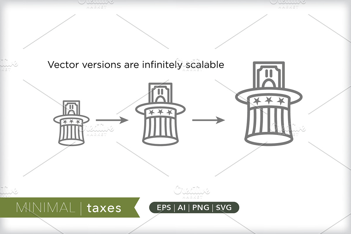 Minimal taxes icons, an Outline Icon by Picture Window (Photo 4 of 5)