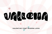 Vallena, a Font by Stefani Letter (Thumbnail 1 of 6)