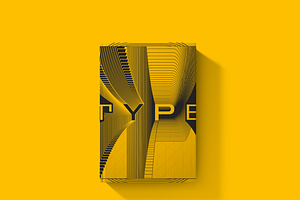 Bold Radial Typography Poster Set