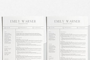Minimalist Resume Canva Template, a Resume Template by LucaTheme (Thumbnail 4 of 9)