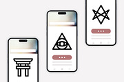 50 Religion and Belief Sytem Icons, an Outline Icon by Side Project (Thumbnail 5 of 7)