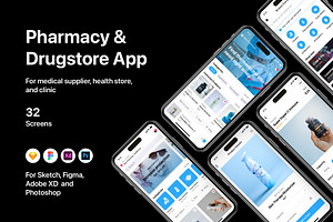 Pharmacy & Drugstore App, an UI Kit Template by flr.24