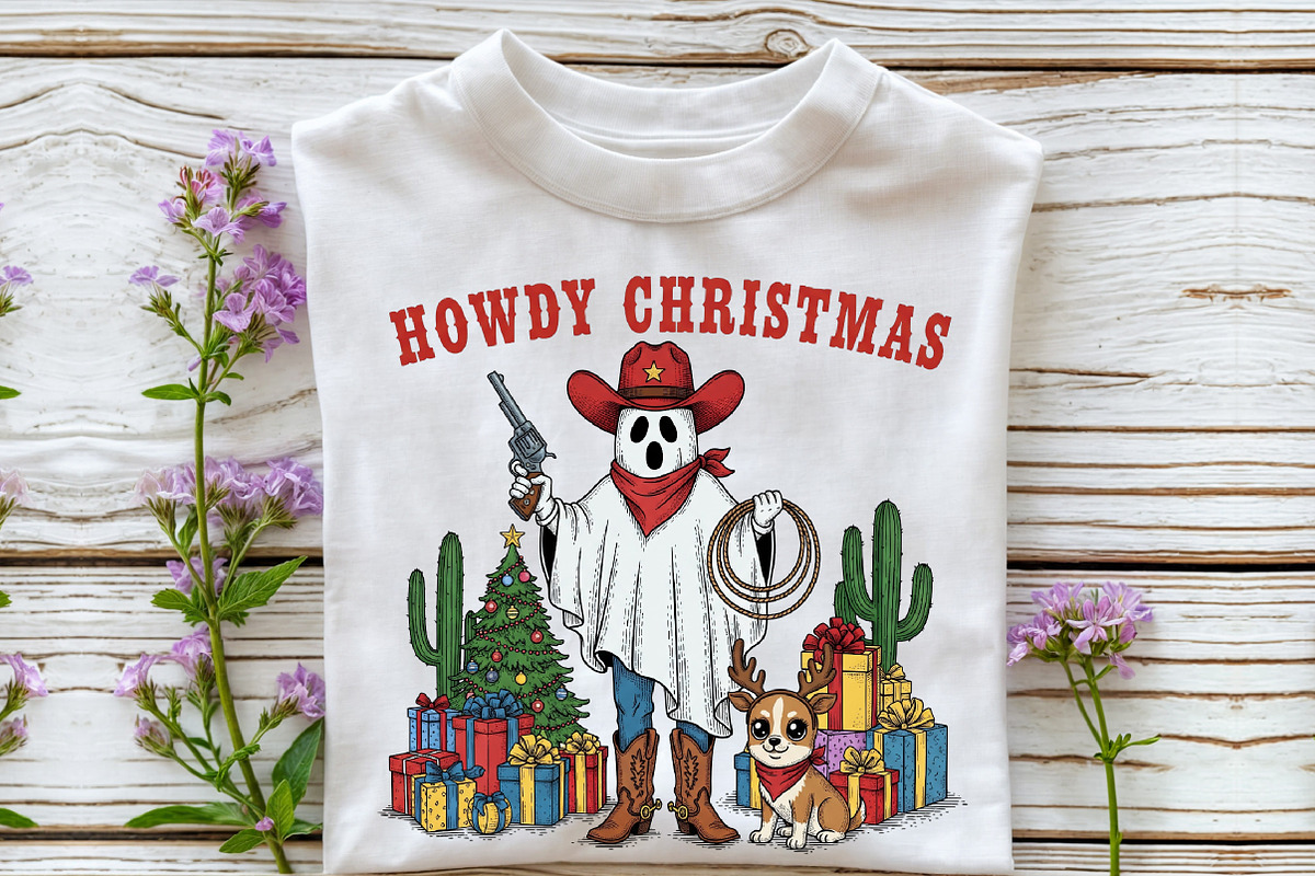 Howdy Christmas Cowboy Ghost Png, a Seasonal Illustration by Rose Art (Photo 3 of 4)