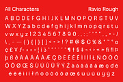 Ravio Rough, a Sans Serif Font by Craft Supply Co. (Thumbnail 8 of 8)