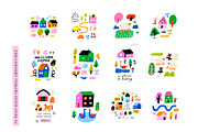 Spring Houses | SVG, PNG, AI, an Object Illustration by Olia (Thumbnail 5 of 12)