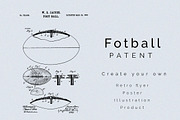 Fotball Patent, an Illustration by Nordic Designs (Thumbnail 1 of 2)