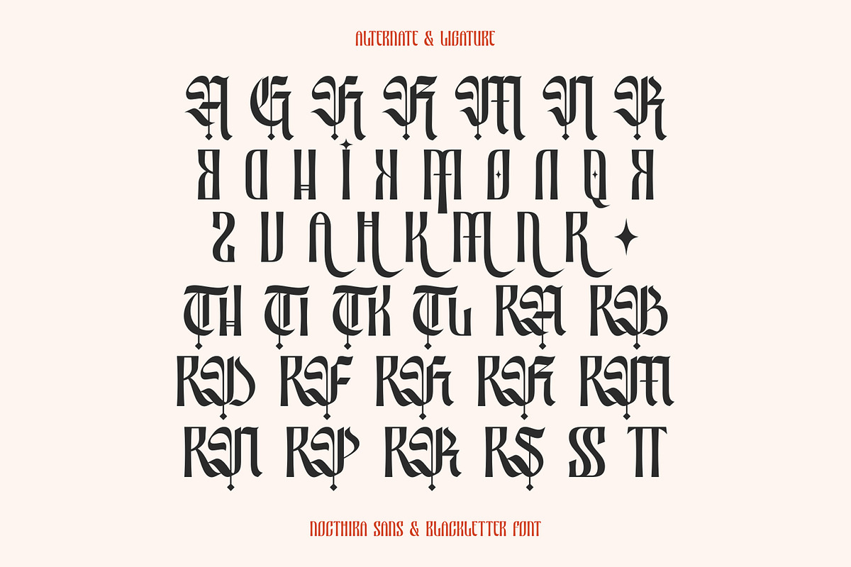 Nocthira Blackletter Font, a Blackletter Font by Heinzel Std (Photo 9 of 10)