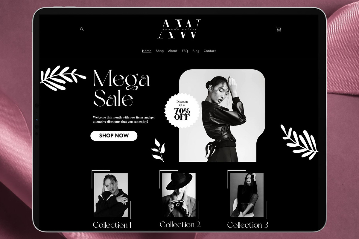 Luxury Shopify Theme Black Gold, a Templates & Theme by DaisyStudio (Photo 1 of 10)