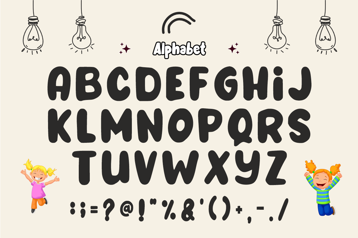 Retro Autumn - Groovy Font, a Sans Serif Font by KiddoGlyphs Studio (Photo 4 of 5)