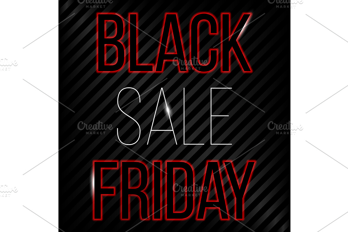 Black Friday banner. Vector., an Illustration by AnastasiaFlowStudio