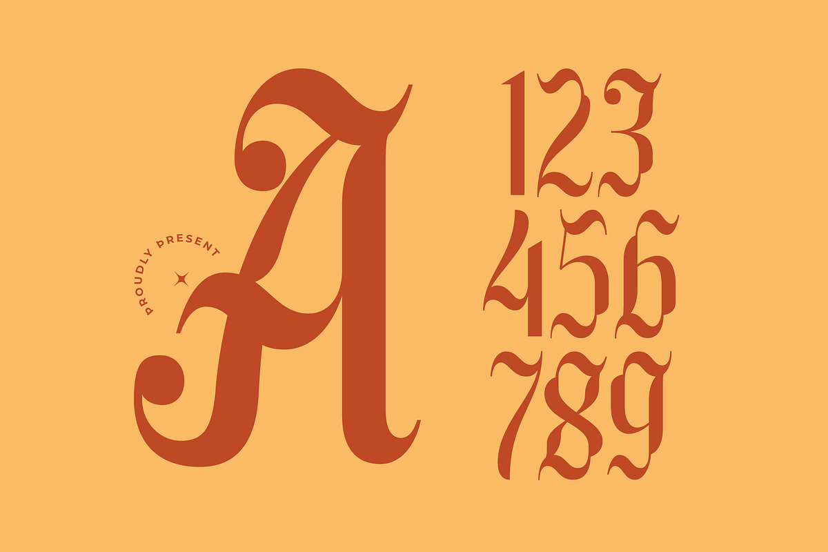 Wadepak Modern Groovy Serif, a Blackletter Font by timelesstype.co (Photo 10 of 15)