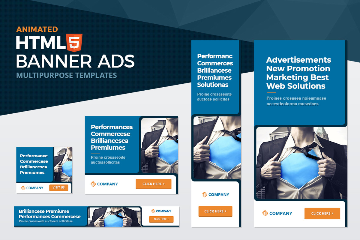 HTML5 Animated Banners, a HTML Template by KingBanners