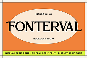 Fonterval - Display Serif Font