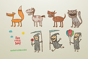 Have a nice day bundle, vector, an Illustration by IvanNikulin (Thumbnail 2 of 2)