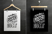 Hanging Poster Frame Mockup, a Print Template by antyalias store (Thumbnail 2 of 4)