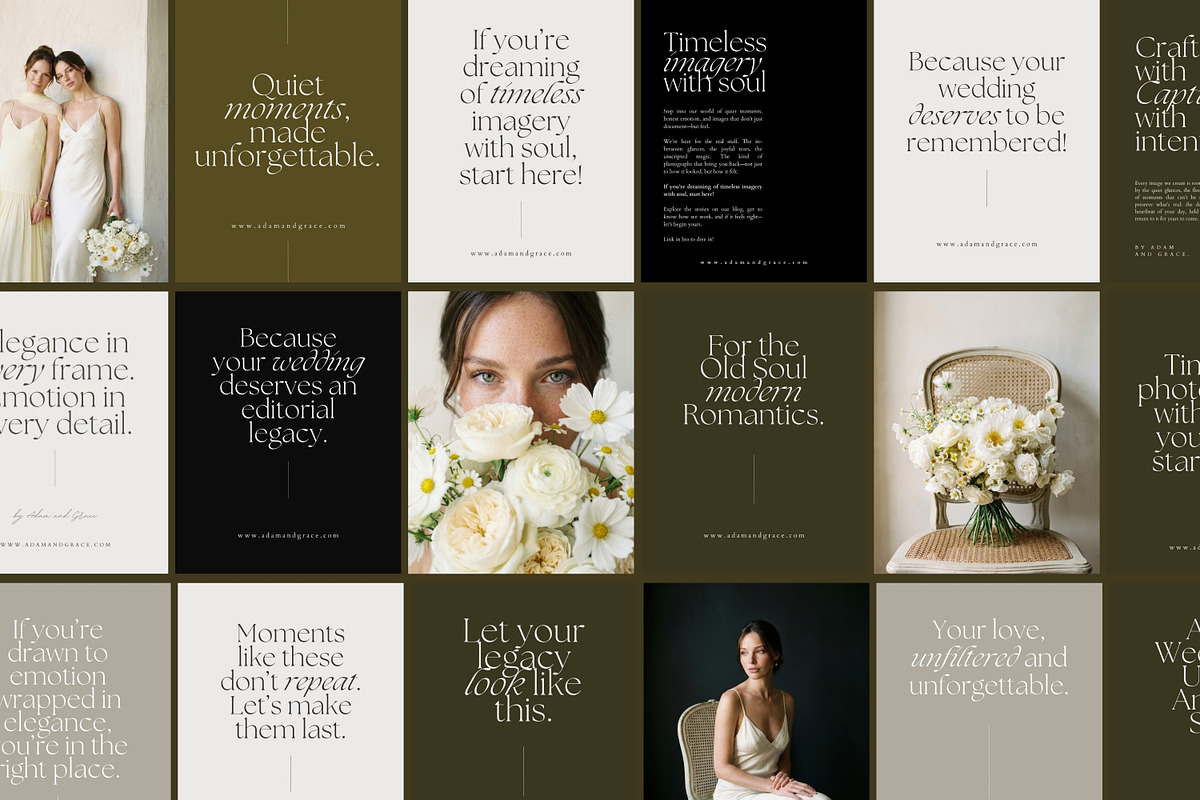 Wedding Instagram End Slides Canva, a Social Media Template by Adam and Grace (Photo 1 of 16)