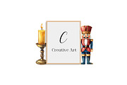 Vintage Christmas Elements Clipart, an Illustration by Creative Art (Thumbnail 6 of 10)