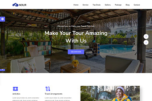Nour - Tour & Travel Agency Template, a Landing Page Template by Themesvila