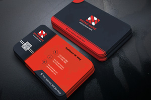 Corporate Business Card PSD, a Business Card Template by Mohammad Sarfaraz