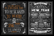 Twenty Editable Chalkboard Designs!, a Poster Template by the little wonder shop (Thumbnail 2 of 9)