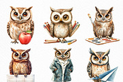 School Clipart School Owl Classroom, an Illustration by Craft Nest (Thumbnail 4 of 6)