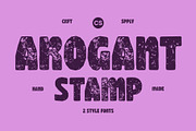 CS Arogant Stamp, a Sans Serif Font by Craft Supply Co. (Thumbnail 1 of 8)