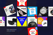 Bolder Social Media Kit +Puzzle Post, a Social Media Template by Fluto Creative Studio (Thumbnail 3 of 9)