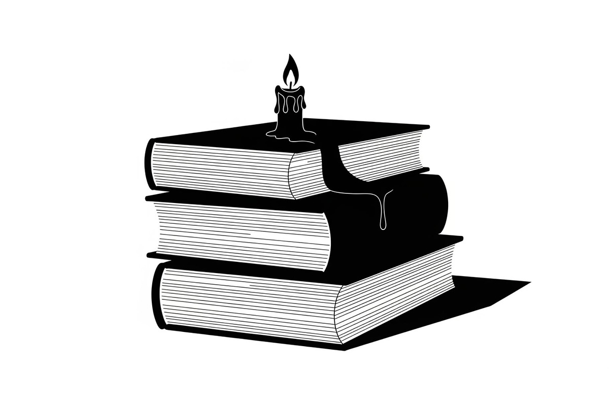Vintage Book Stack Candle Bundle, an Illustration by jahid234 (Photo 8 of 31)