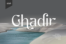 Ghadir, Botanical Display Font