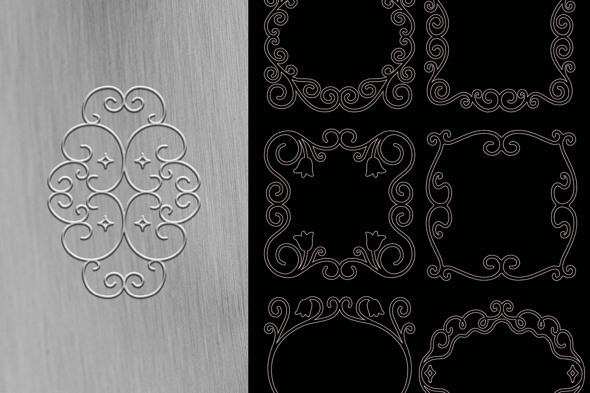 Ornate Floral Frames & Flourishes, an Object Graphic by venimo (Photo 4 of 14)