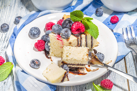 Classic cheesecake with berries, a Food & Drink Photo by Rimma