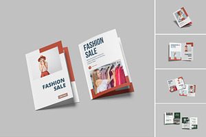 A4 Bifold Brochure Mockup, a Brochure Template by lamorastudio