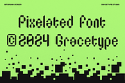 Bitstream Screen | Pixelated Font, a Sans Serif Font by gracetype_studio (Thumbnail 2 of 12)