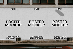 Wall Street Poster Mockup 28, a Poster Template by Kotivoro