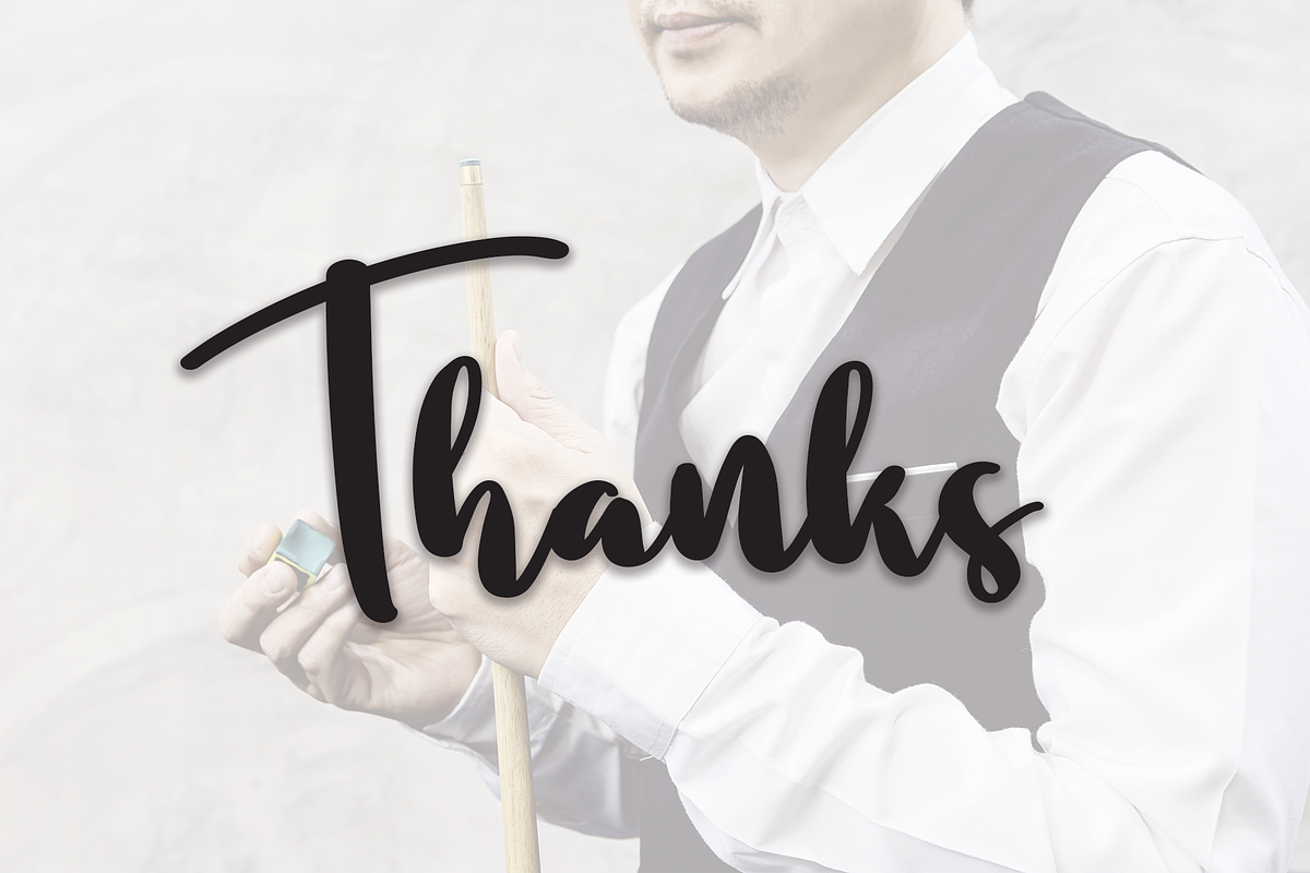 Billiard | Script Font, a Script Font by Scratchones (Photo 2 of 8)