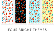 Lilies patterns, a Pattern Graphic by Hellgram (Thumbnail 2 of 6)