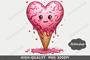 Cute Valentine Clipart Png, a Seasonal Illustration by Stickera Hub (Thumbnail 6 of 15)