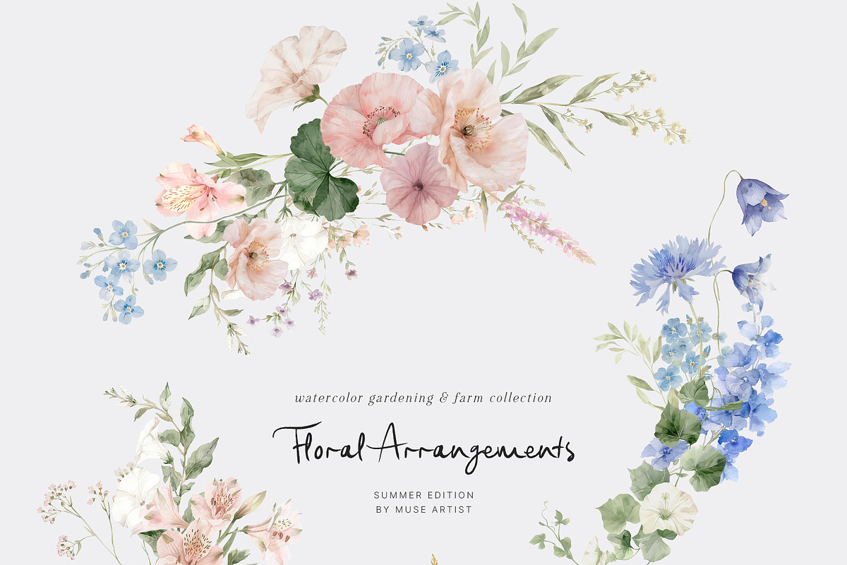 RUSTIC REVERIE Watercolor Garden, a Decorative Illustration by Muse Artist (Photo 15 of 20)