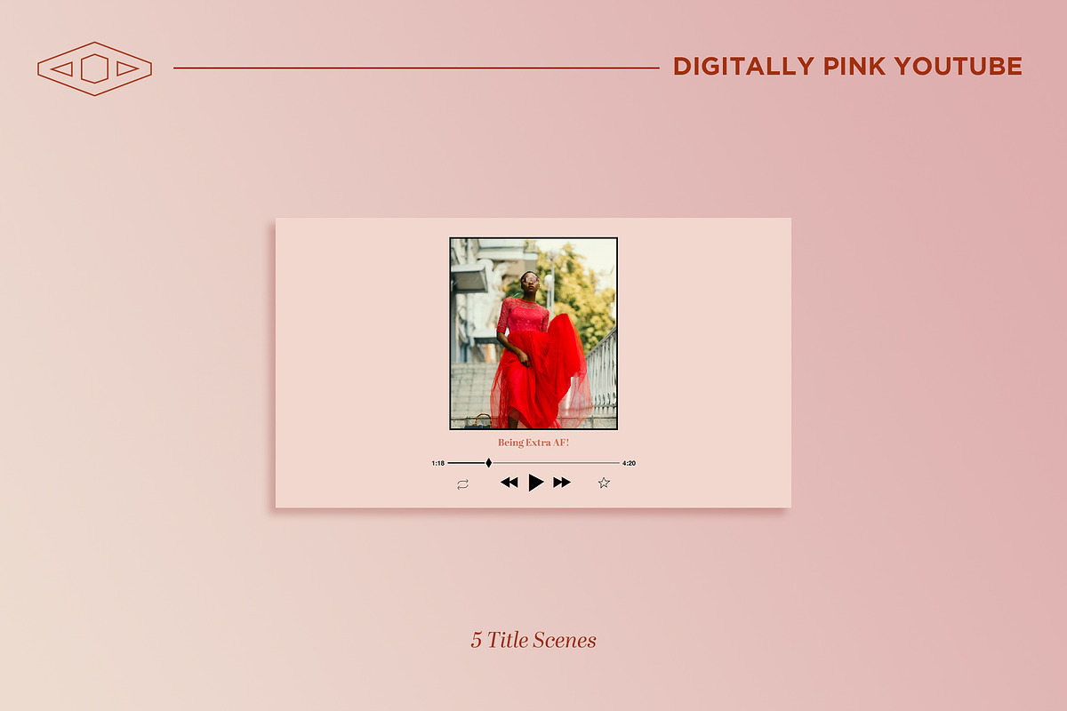 Digitally Pink Youtube Branding Kit, a Social Media Template by Tangerine Nation (Photo 15 of 16)