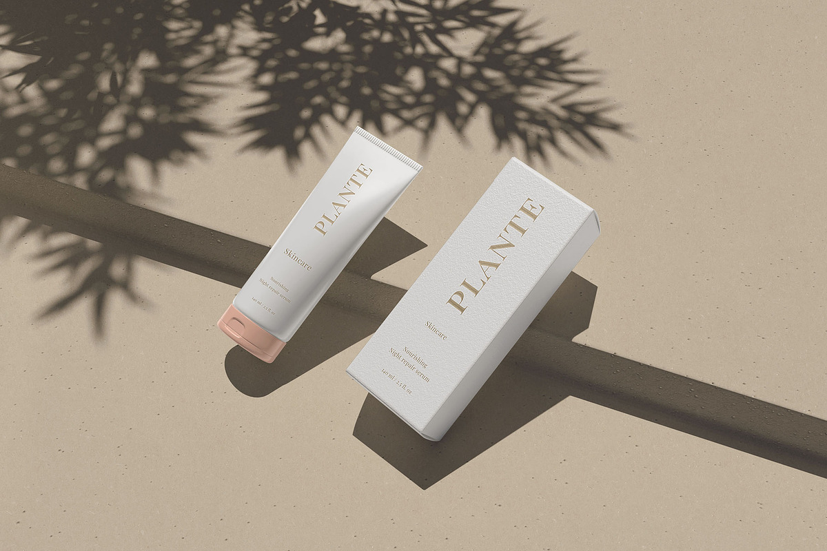 Plante - Cosmetics Tube Mockup, a Packaging Mockup by JafarNation (Photo 7 of 7)