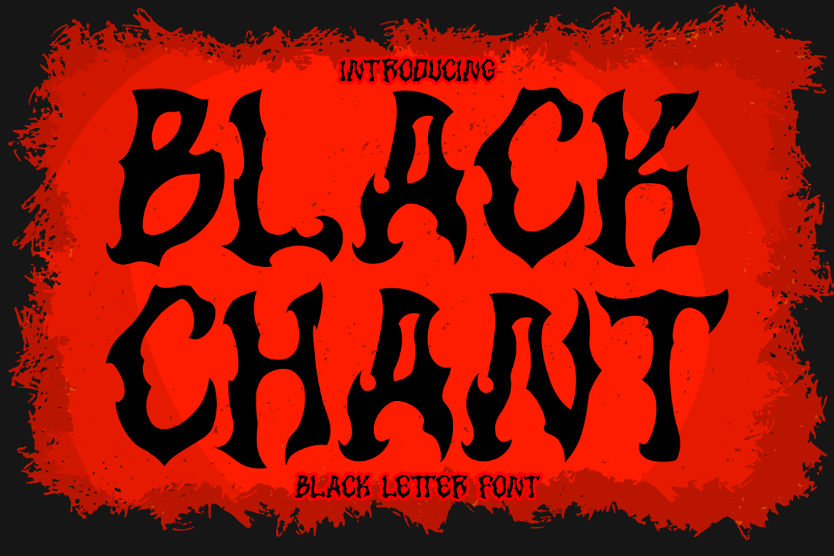 Black Chant - Black Letter Font, a Font by PutraCetol Studio (Photo 1 of 5)