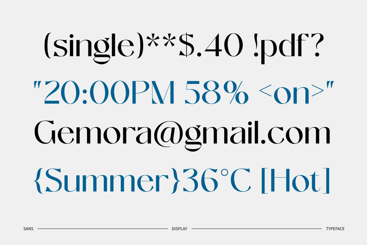 Melforine | History Display Font preview 8