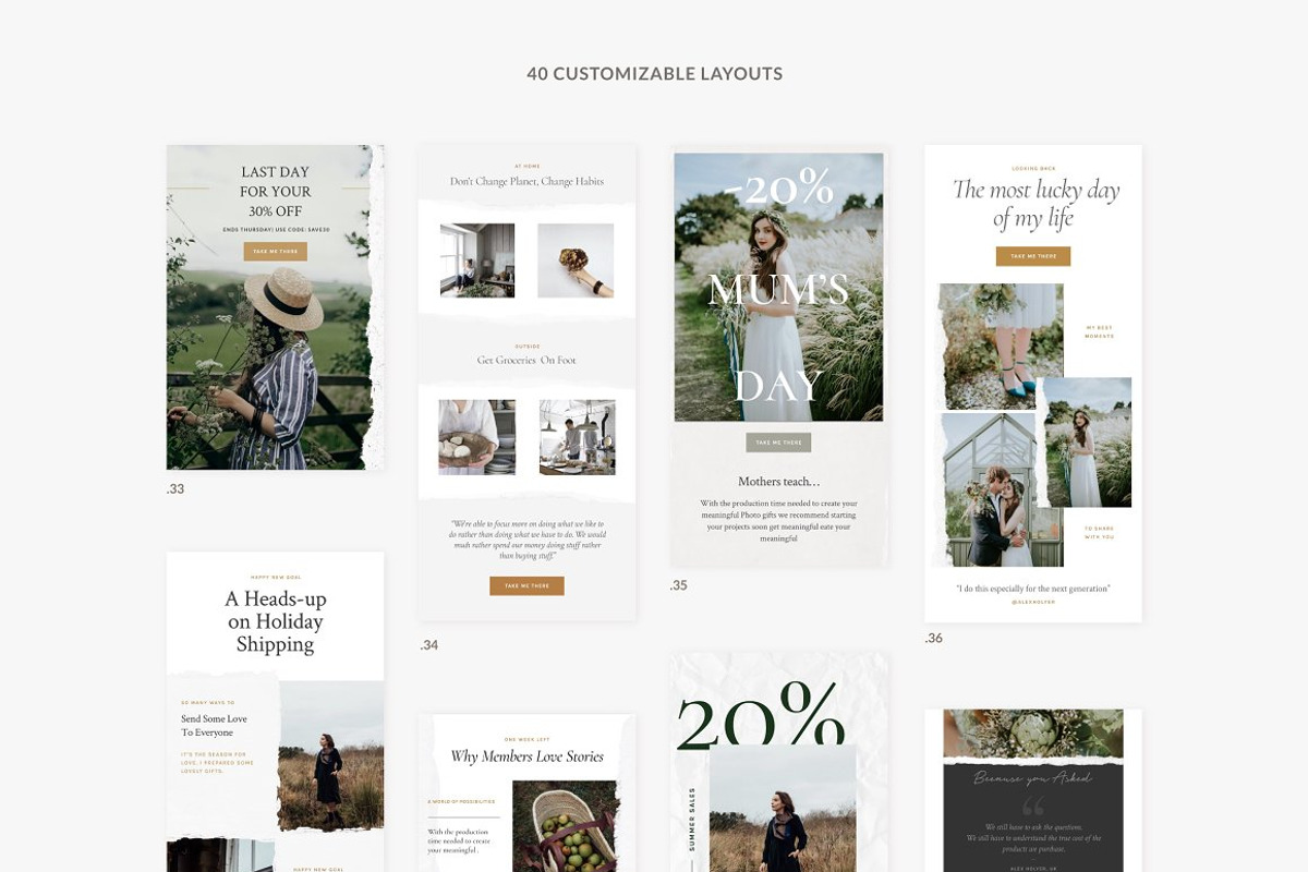 4in1 BigBundle Newsletter Templates, an Email Template by Sparrow & Snow (Photo 36 of 39)