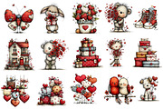 Whimsical Valentine's Day Clipart, an Illustration by Dream Creation (Thumbnail 4 of 8)