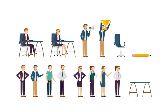 Office Worker Productivity Set preview 2
