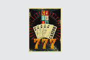Casino vintage poster., a Decorative Illustration by PoPaShop (Thumbnail 3 of 15)