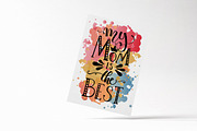 My Mom is the Best Watercolor Card, a Templates & Theme by Svetlana Kurako (Thumbnail 1 of 2)