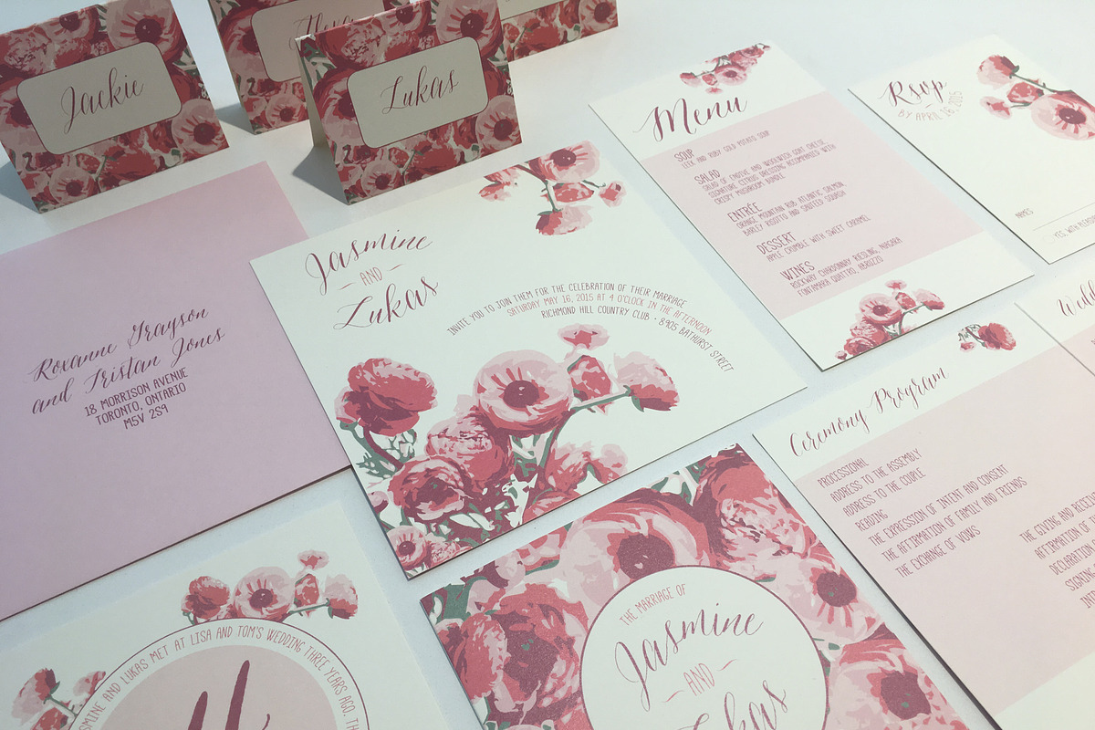 Bohemian Floral Wedding Suite, an Invitation Template by Laura K Invitations (Photo 3 of 6)